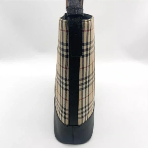 Burberry Canvas Nova Check Shoulder Bag - Picture 3 of 9